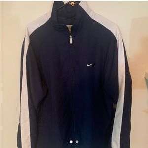 Navy blue nike windbreaker